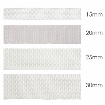 Webbing tape - WHITE / Choice of sizes