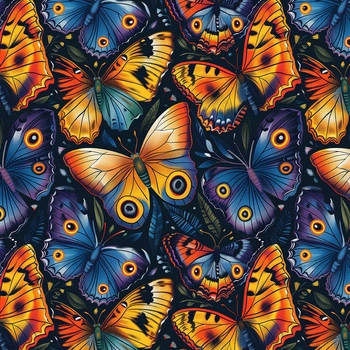 Butterfly & Flowers wz.7