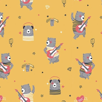 Rock N Roll bear / mustard