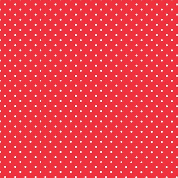 WHITE DOTSIES / red