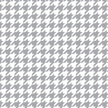 GREY HOUNDSTOOTH / WHITE