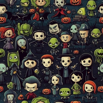 HALLOWEEN wz.5- single jersey with elastane ITY