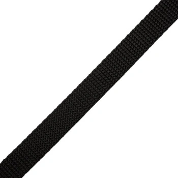 Webbing tape - BLACK / Choice of sizes