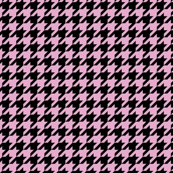 BLACK HOUNDSTOOTH / pink
