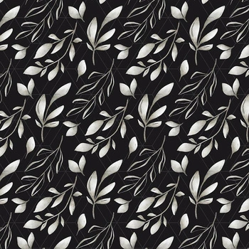LEAVES pat. 13 / black