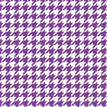PURPLE HOUNDSTOOTH / WHITE