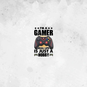 GAMER / white - panel (60cm x 50cm)