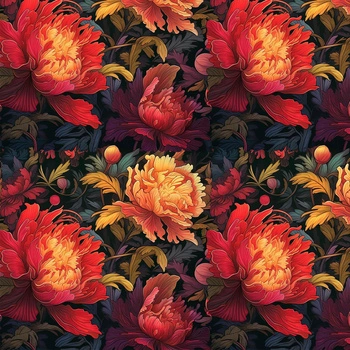 VINTAGE CHINESE FLOWERS PAT. 3
