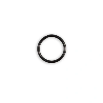 Metal ring 25 mm - black