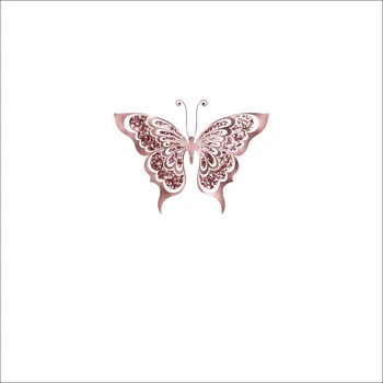 BUTTERFLY pat. 4 (GLITTER BUTTERFLIES) - panel 50cm x 50cm