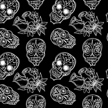 SKULLS CONTOUR / roses (DIA DE LOS MUERTOS)
