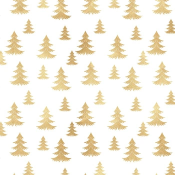 GOLDEN CHRISTMAS TREES (WHITE CHRISTMAS)