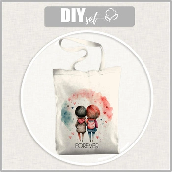SHOPPER BAG - FOREVER / girls - sewing set