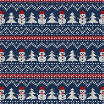 SNOWMEN WITH CHRISTMAS TREES